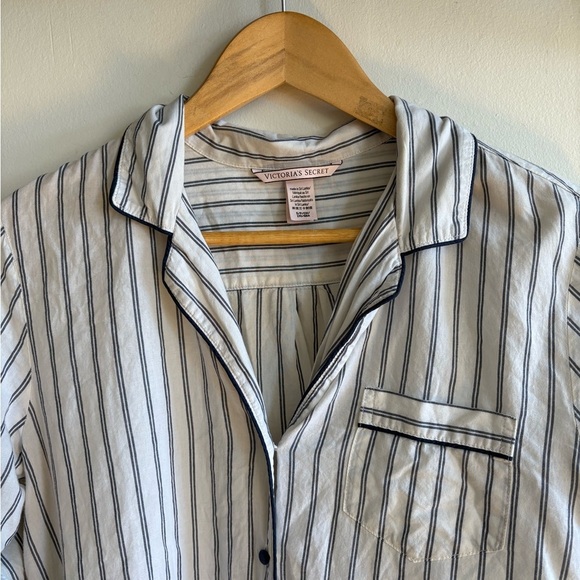 Victoria's Secret 100% cotton striped button down shirt - Small - Picture 2 of 3